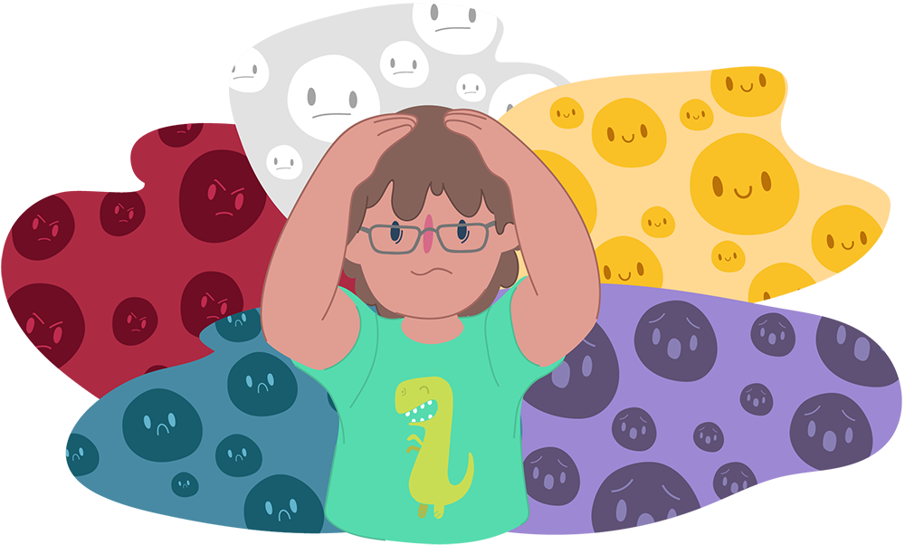 Drawing Sadness Emotional - Coping With Emotions Clipart (1000x602), Png Download