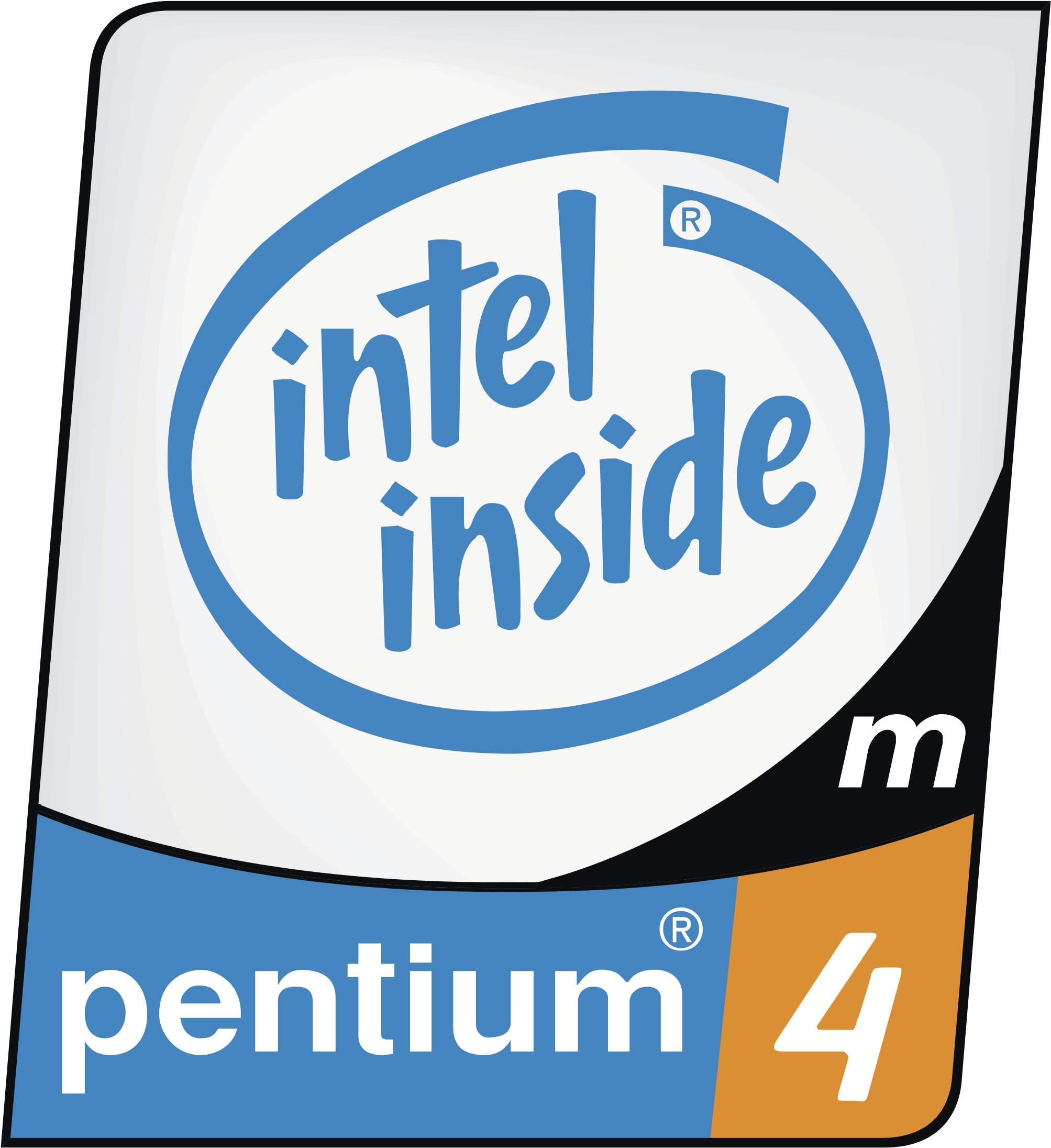 Pentium 4 Processor M Logo Png Transparent - Intel Pentium 4 Processor M Clipart (2400x2400), Png Download