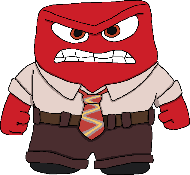 Images Anger From - Anger Inside Out Drawings Clipart (633x582), Png Download