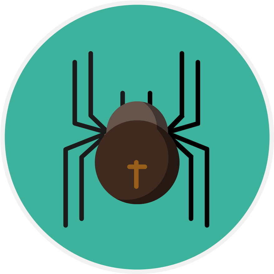 Creative Tail Halloween Spider - Clip Art - Png Download (1024x1024), Png Download