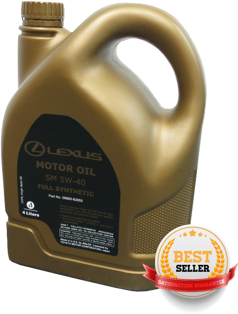 Lexus Motor Oil Sm 5w-40 - Bottle Clipart (600x698), Png Download