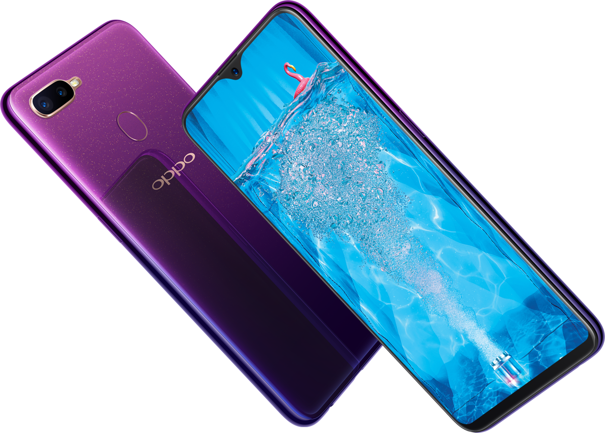 Oppo F9 Starry Purple Clipart (1237x884), Png Download