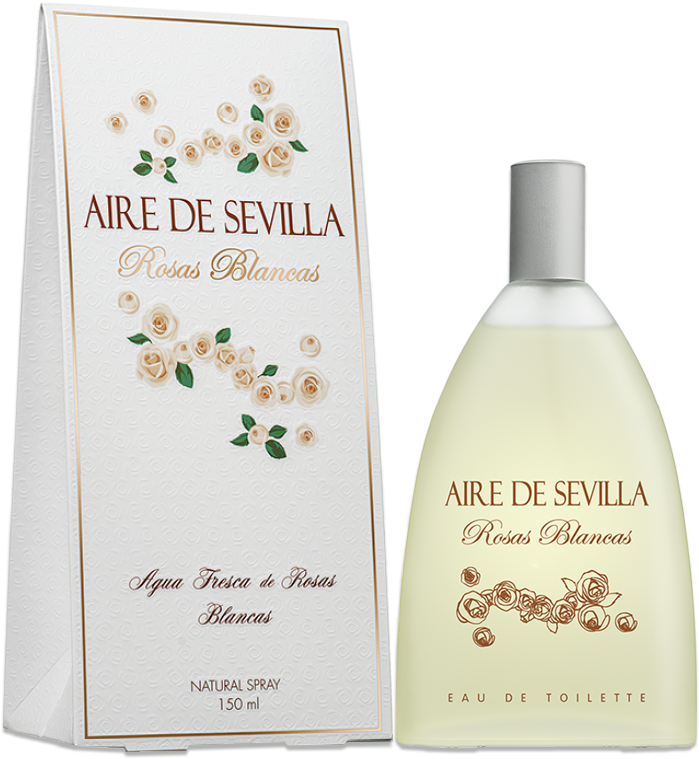 Inicio / Productos / Aire De Sevilla Rosas Blancas - Glass Bottle Clipart (1380x900), Png Download