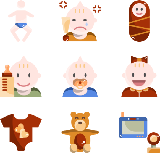 Baby Stuff Clipart (600x564), Png Download