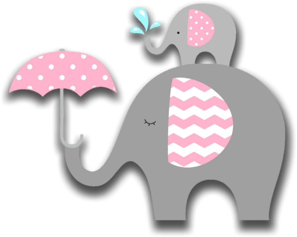 #pink #elephant #animals #babyshower #baby #decoration - Nome Lavinia Para Imprimir Clipart (969x775), Png Download