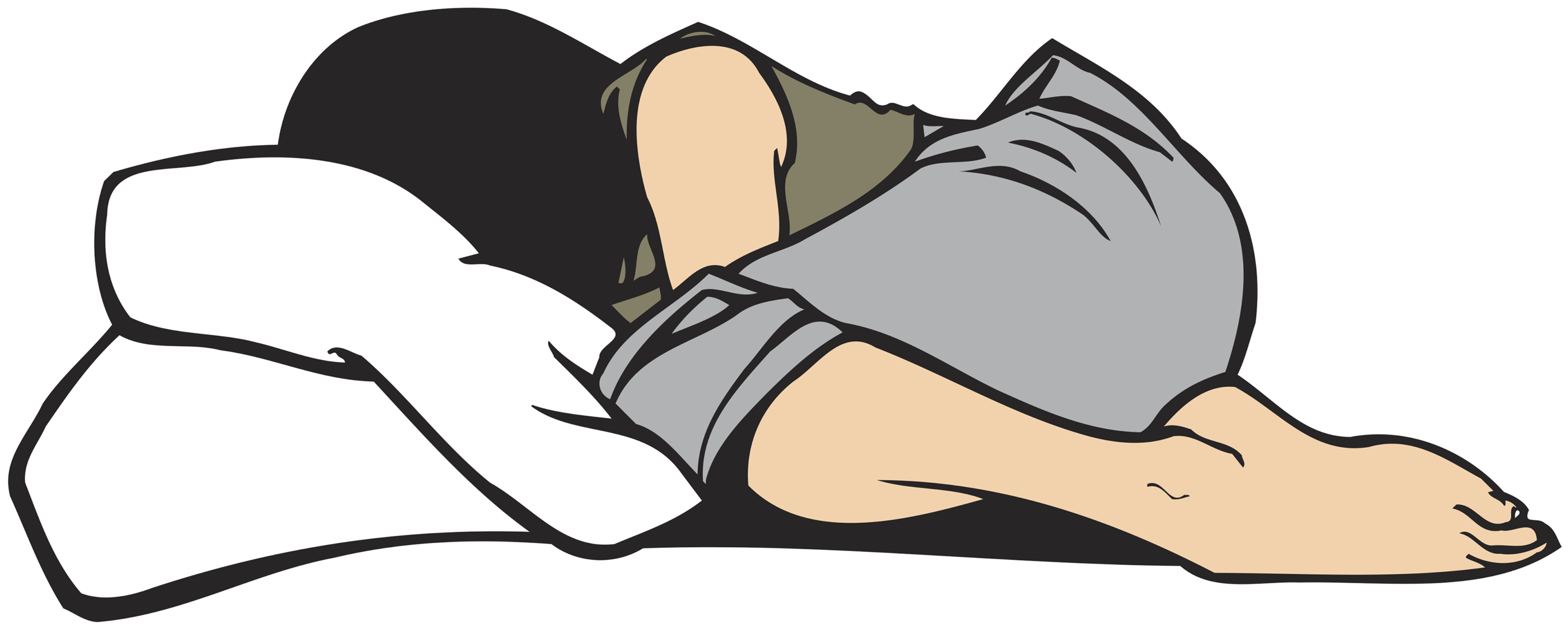 Girl Sleeping Png - Cartoon Sleepy Girl Png Clipart (3600x4320), Png Download