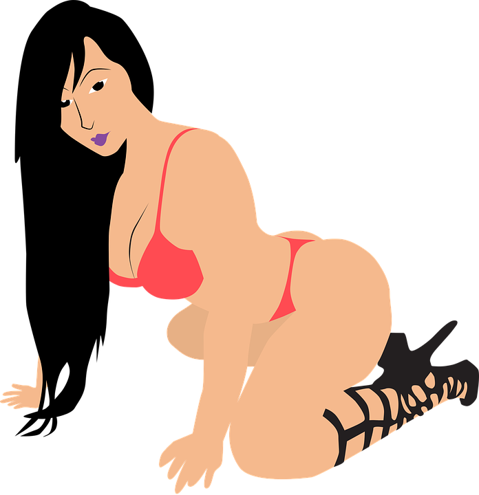 Sexy Girl Woman In Red Bikini Sexy Woman - Woman Clipart (696x720), Png Download