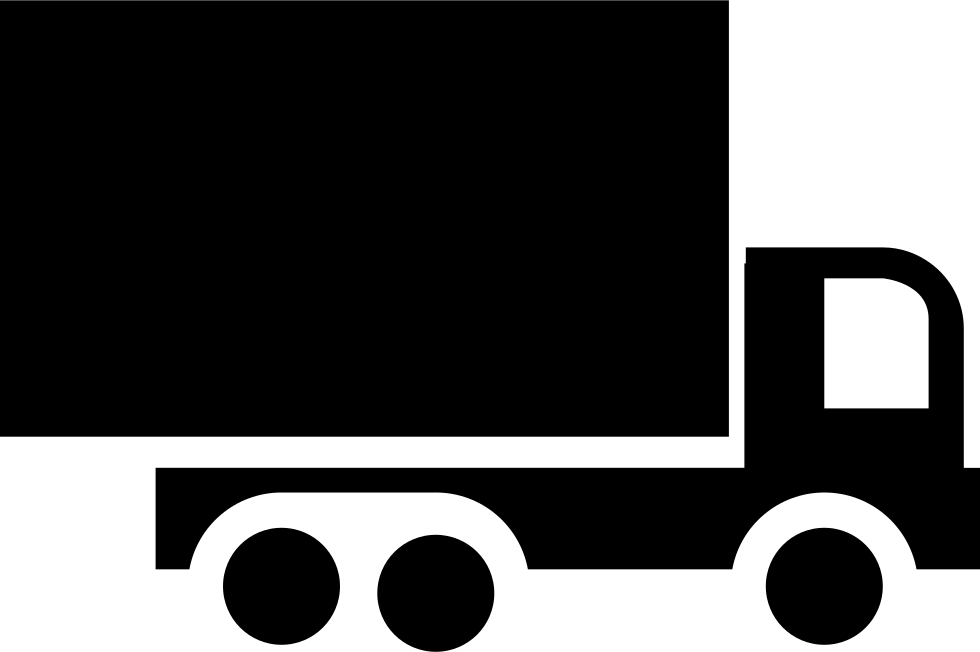 Truck Of Big Size Side View Comments - Truck Side View Icon Clipart (980x652), Png Download