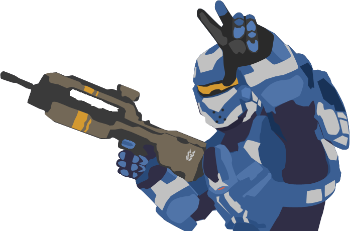 4 Master Chief Vector - Halo Swat Clipart (697x460), Png Download