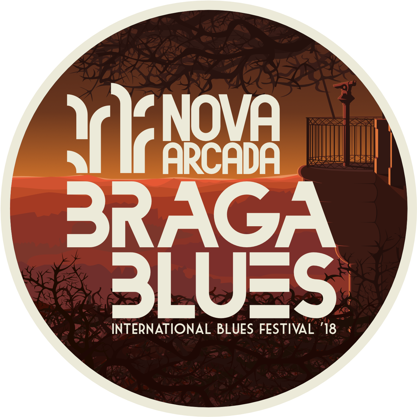 Nova Arcada Braga Blues - Graphic Design Clipart (1400x1400), Png Download