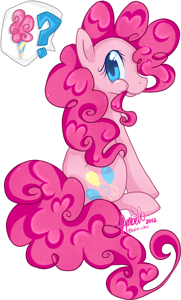 Ambunny, Cotton Candy, Earth Pony, Female, Food, Mare, - Cartoon Clipart (610x1009), Png Download