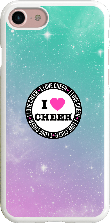 Crystal Mist I Love Cheer® Phone Case - Cheer Phone Case Clipart (1000x1000), Png Download