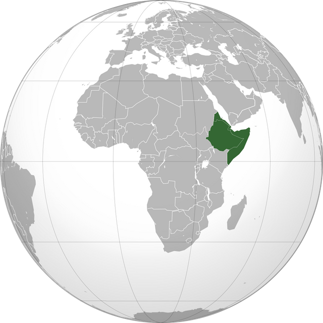 Countries Make Up The Horn Of Africa - Ethiopian Empire Clipart (640x640), Png Download