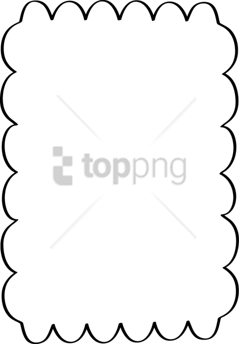 Free Png Line Borders Png Png Image With Transparent - Scalloped Border Clip Art (480x690), Png Download