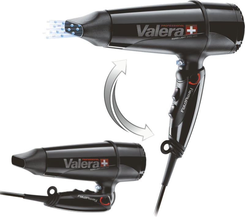 Valera Fold-away 5400 2000w Hair Dryer - Sl 5400 T Clipart (800x707), Png Download
