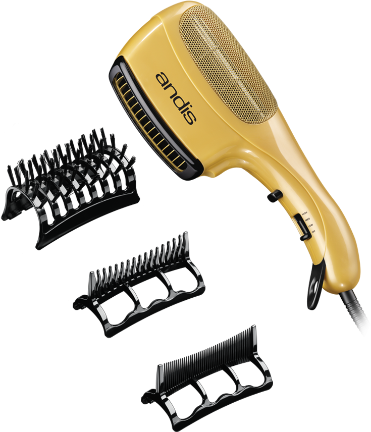 Andis Ceramic Ionic Styler 1875w Hair Dryer Clipart (780x920), Png Download