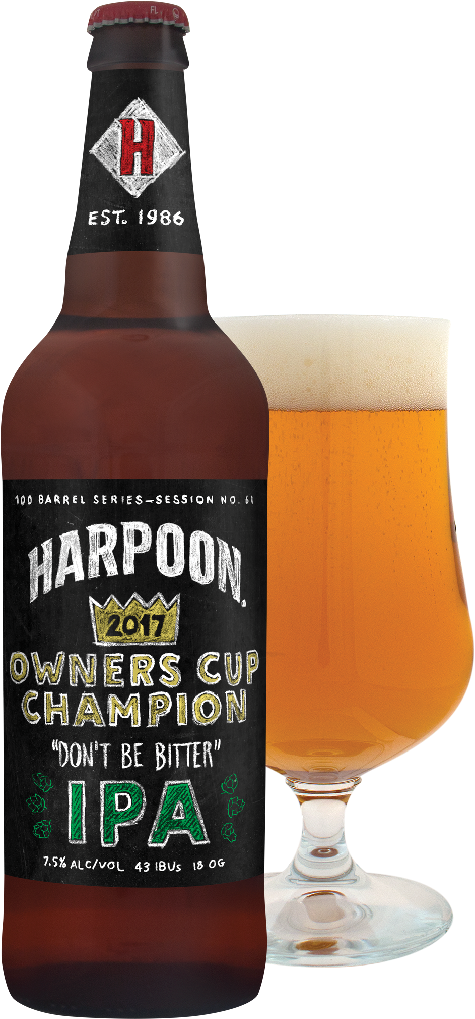 Harpoon 100 Barrel Series - Ale Clipart (980x2041), Png Download