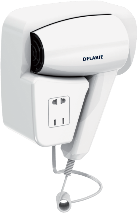 Wall-mounted Hair Dryer With Shaver Socket - Hair Dryer Clipart (800x800), Png Download