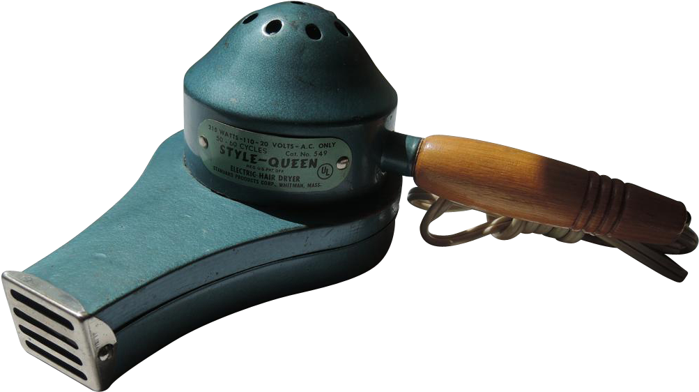 $35 45 1950's Style Queen Metallic Blue Hair Blower - Starting Pistol Clipart (1002x1002), Png Download