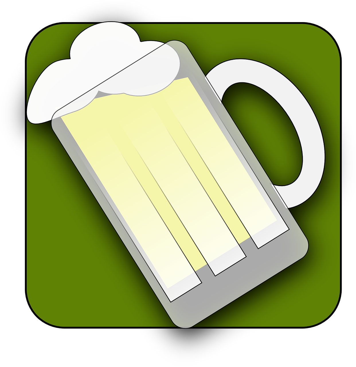 Beer Cup Mug Beverage Pub Png Image - Beer Icon Clipart (1242x1280), Png Download