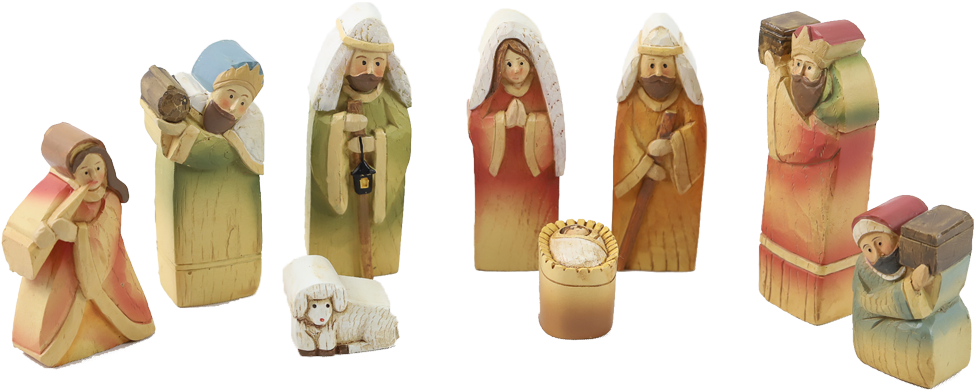 Celebrating A Christ-centered Christmas - Figurine Clipart (1000x1000), Png Download