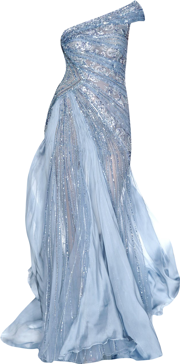 Elsa Inspired Dress,ball Gown Clipart (674x1321), Png Download