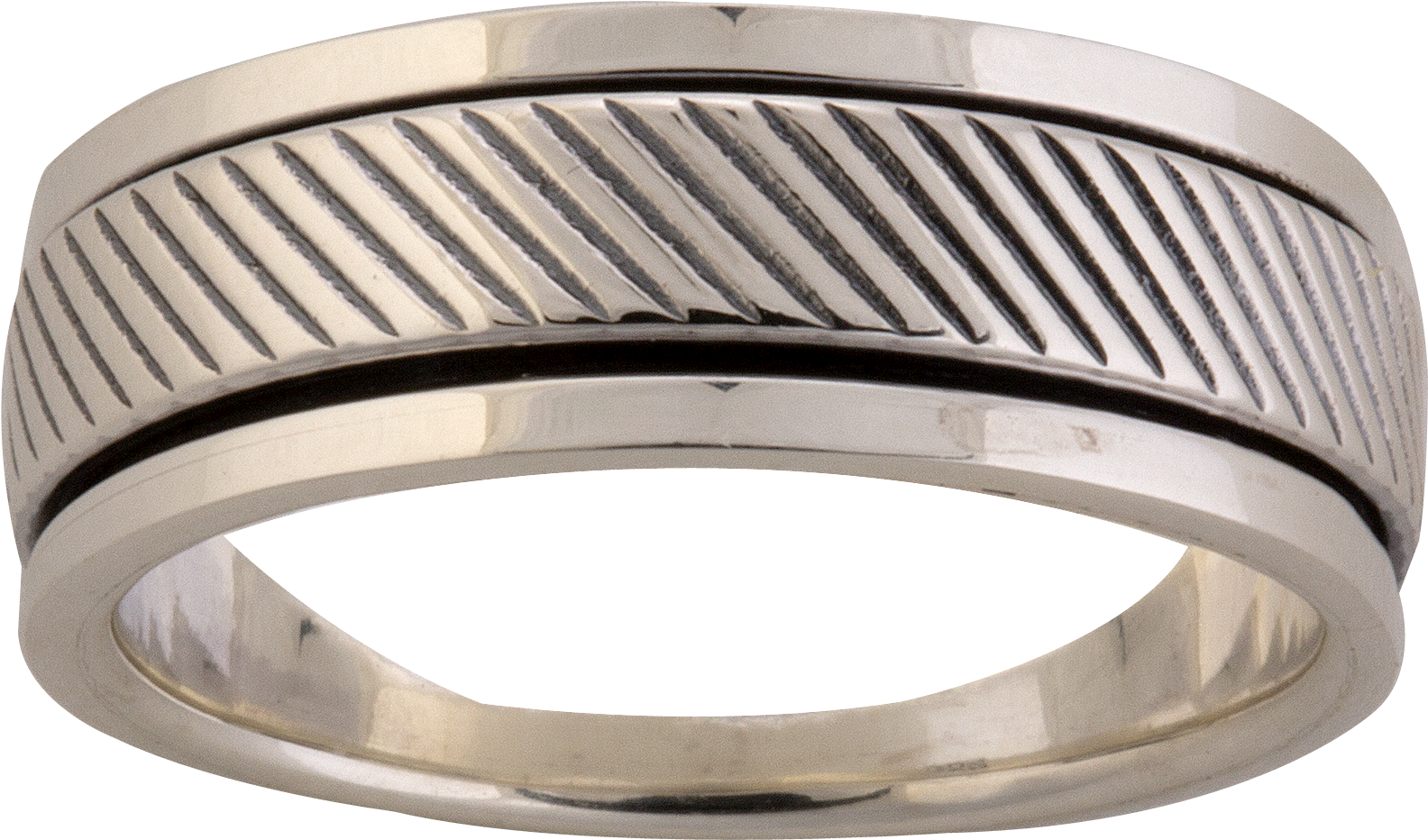 Silver Gents Ring - Titanium Ring Clipart (2750x1987), Png Download