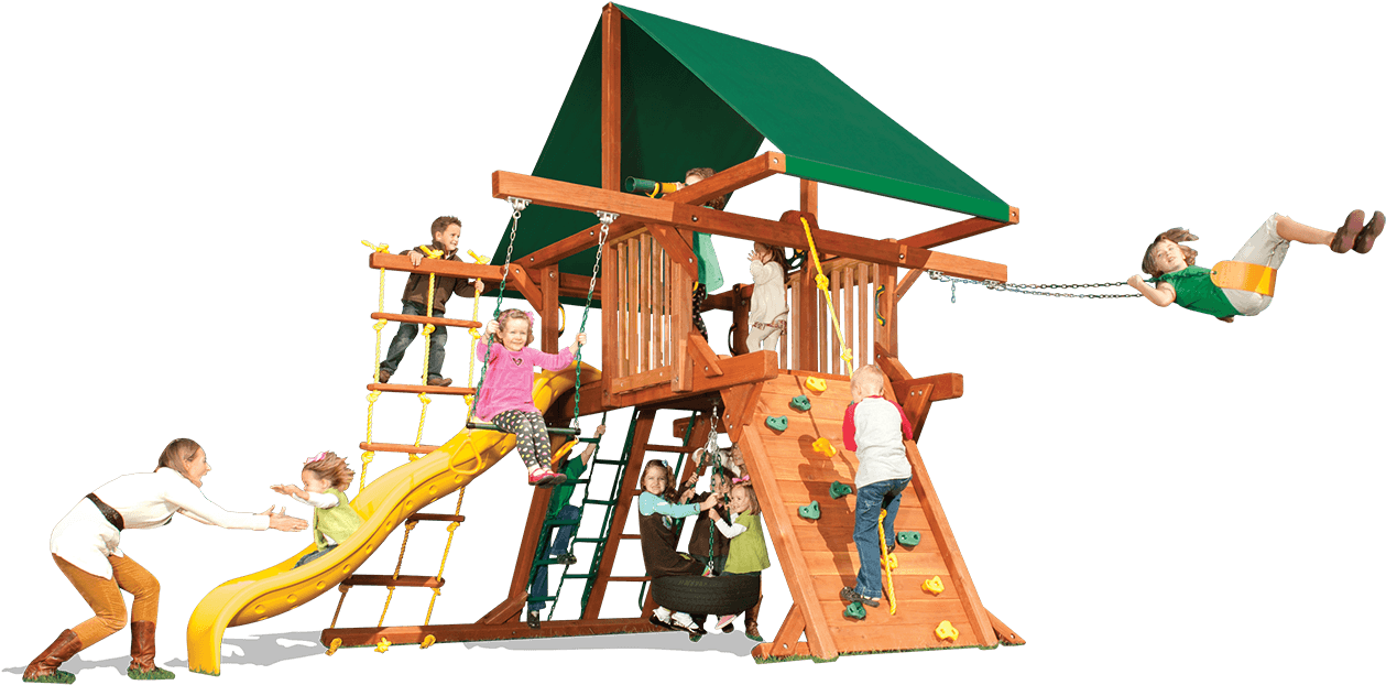 Outback 5' W/ Double Swing Arm - Outdoor Playset Clipart (1280x800), Png Download