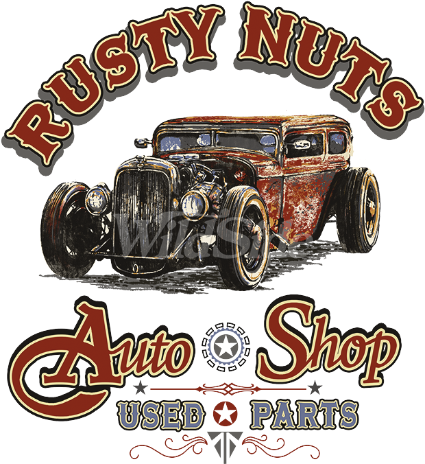 Rusty Nuts Auto Shop Toddler - Automobile Repair Shop Clipart (675x675), Png Download