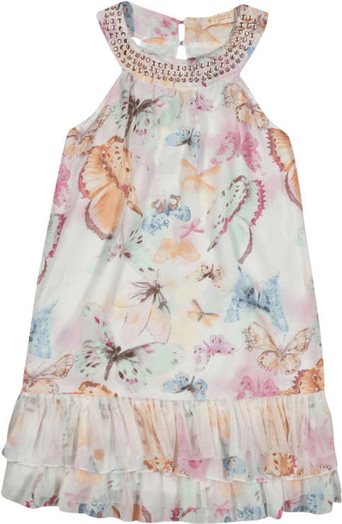 Vestido Chiffon Infanti 1024 - Day Dress Clipart (483x739), Png Download