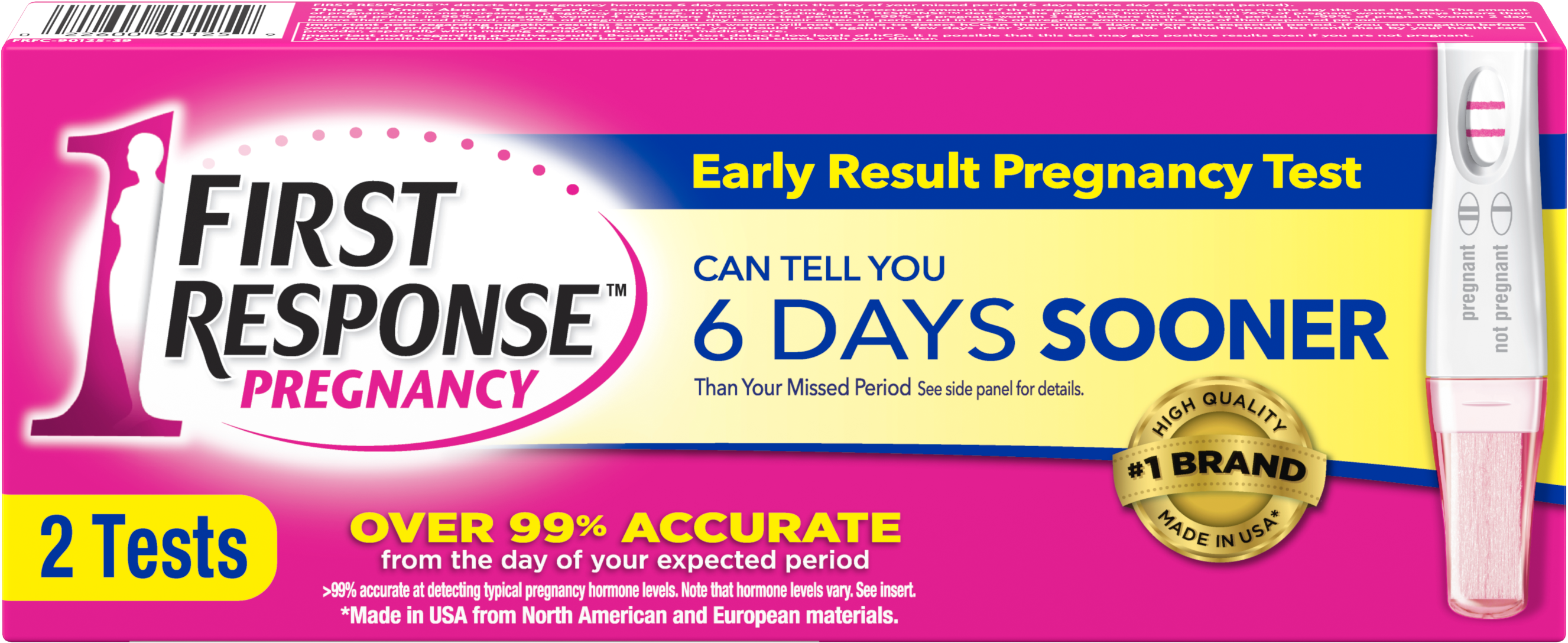 First Response Early Result Pregnancy Test, 2 Pack - Lilac Clipart (3000x3000), Png Download