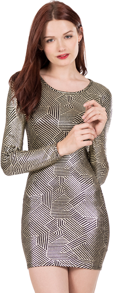 Vestido Metalico Bodycon - Vestidos De Shasa 2017 Clipart (365x946), Png Download