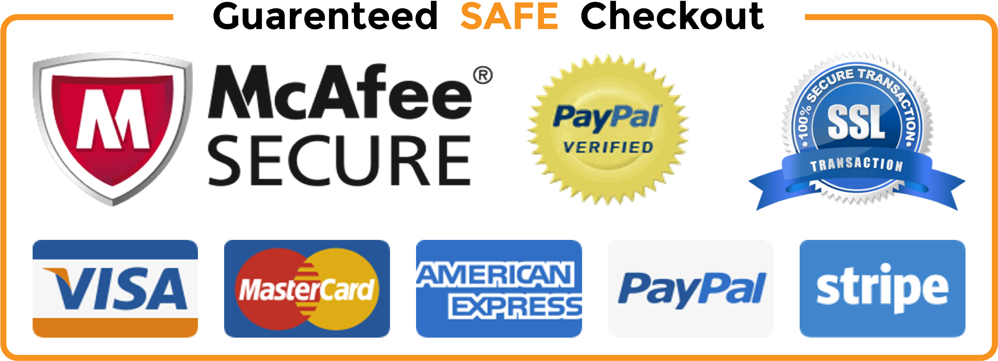 Your Order Has Been Declined - Safe Payment Icon Paypal Clipart (3501x1279), Png Download