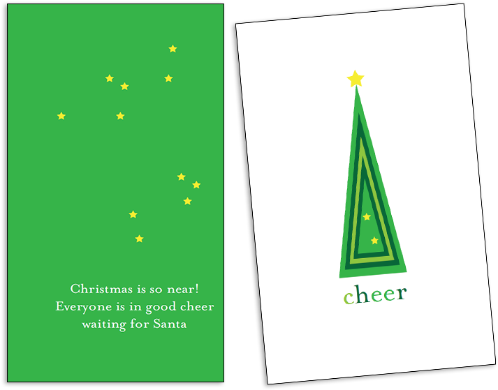 Christmas Card Template - Triangle Clipart (760x560), Png Download