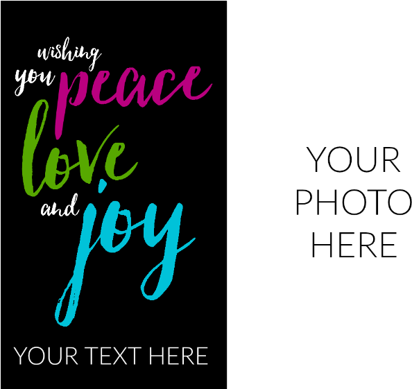 Modern Peace Love And Joy Example - Calligraphy Clipart (700x560), Png Download