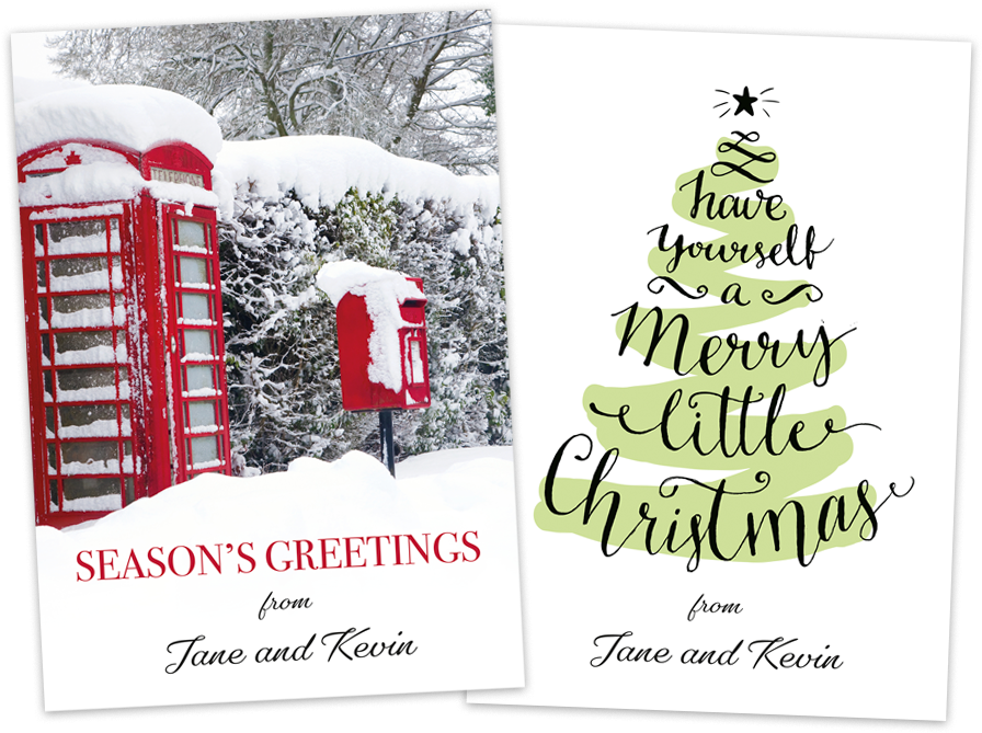 Why Not Select One Of Our Photo Christmas Cards For - London Telephone Box Snow Clipart (933x688), Png Download