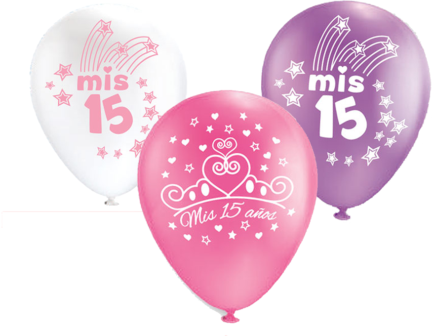 Download No 9 C/10 Mis Xv Años - Balloon Clipart Png Download - PikPng