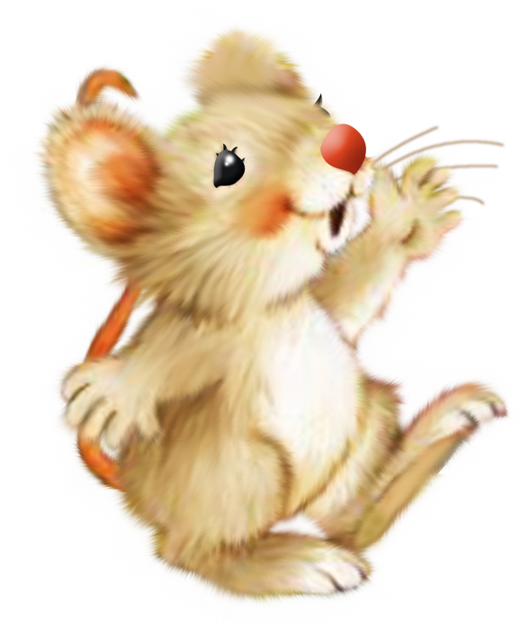 Sapos & Ratos Hamsters, Mouse Illustration, Cute Animal - Мышка Рисунок Пнг Clipart (589x700), Png Download