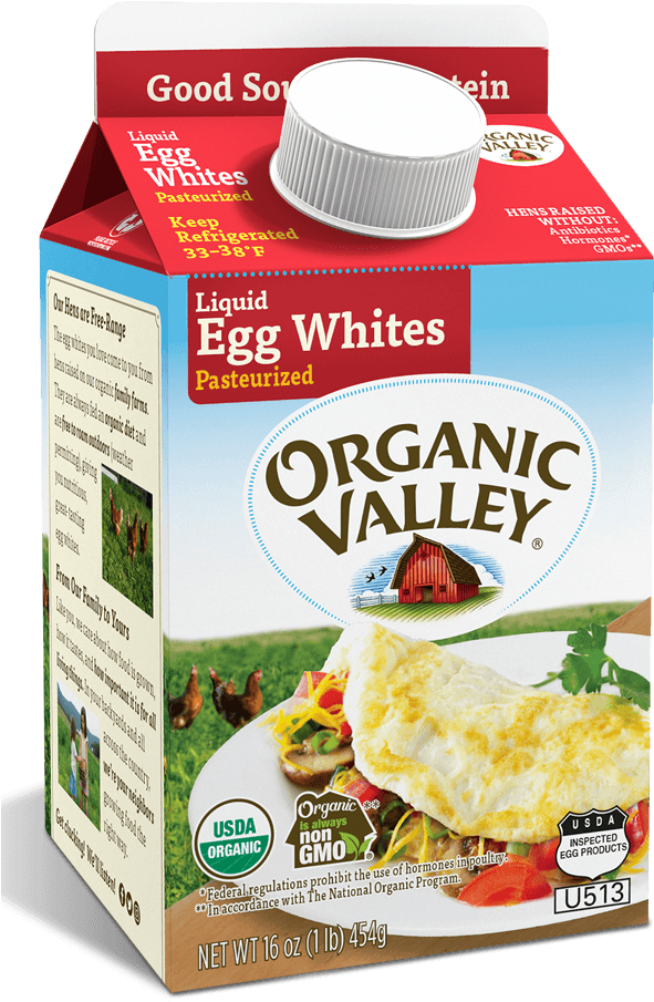 Egg Whites, Pasteurized, - Organic Valley Egg Whites Clipart (688x910), Png Download