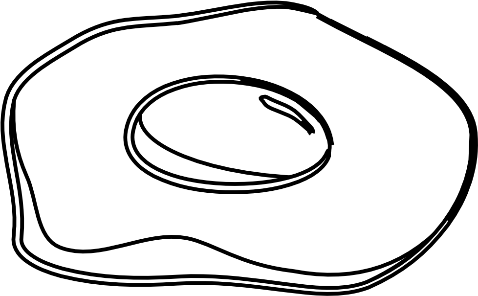 Egg Black White Line Art 999px - Egg Colouring Png Clipart (978x605), Png Download