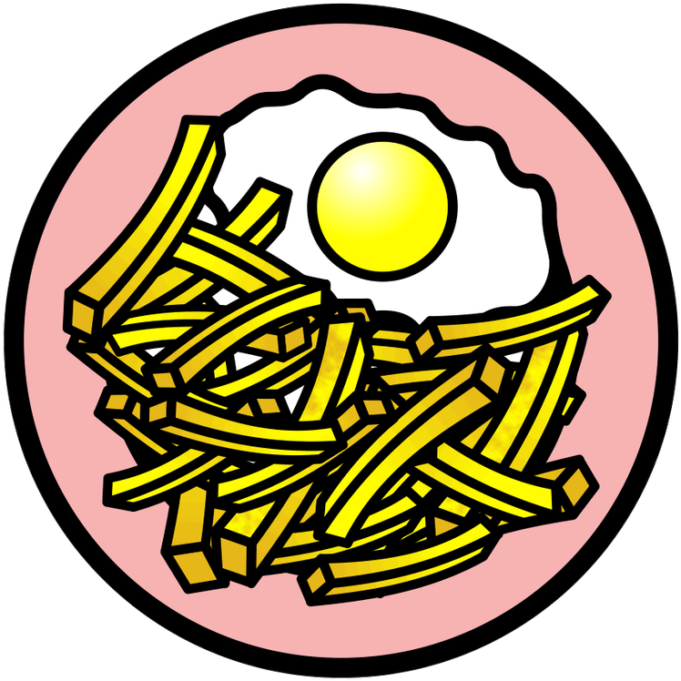 Egg And Chips - Egg And Chips Clipart - Png Download (800x800), Png Download