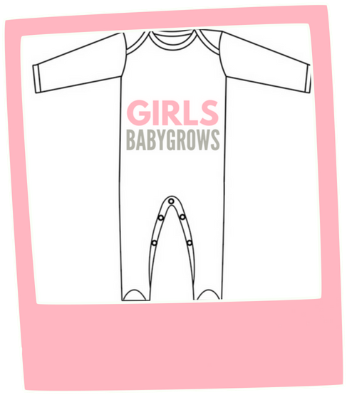Baby Girls Babygrows - Paper Clipart (600x600), Png Download