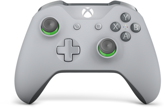 Microsoft Store - Xbox One Controller Gray And Green Clipart (600x600), Png Download