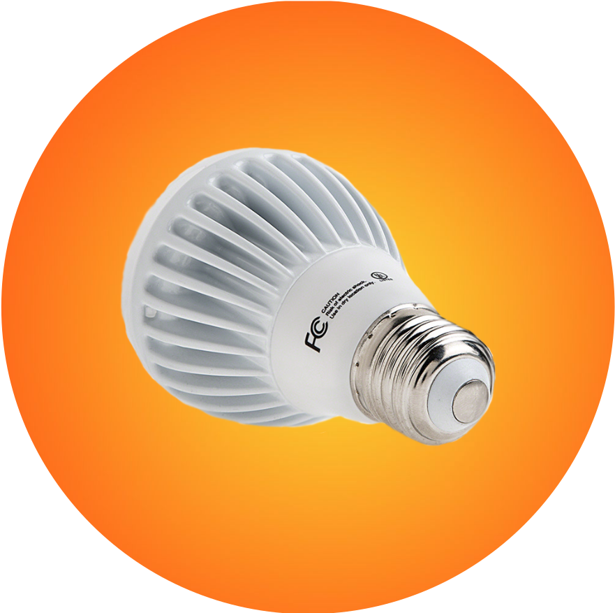 Led Light Bulb - Compact Fluorescent Lamp Clipart (900x900), Png Download