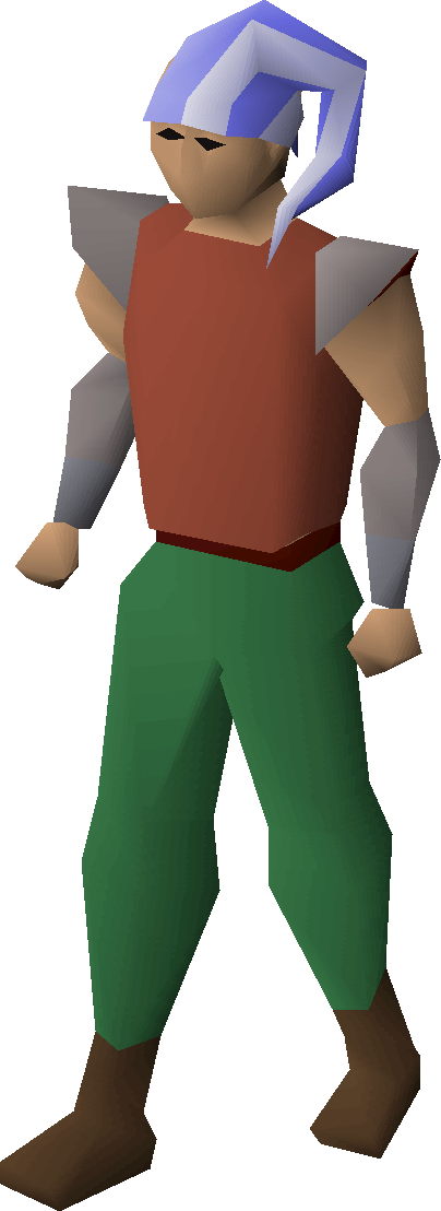 Sleeping Cap Equipped - Osrs Frog Mask Clipart (404x1108), Png Download