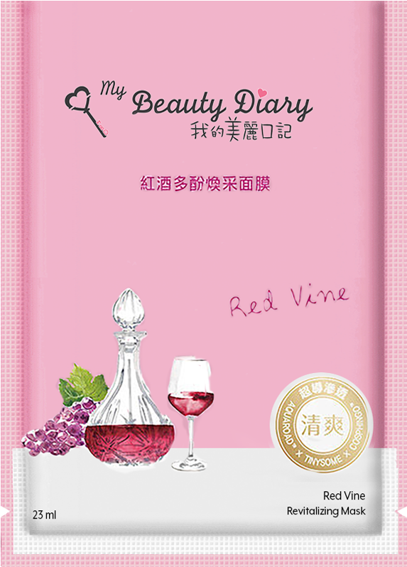 My Beauty Diary Red Vine Mask Individual Sheet - My Beauty Diary Red Vine Revitalizing Mask Clipart (700x933), Png Download