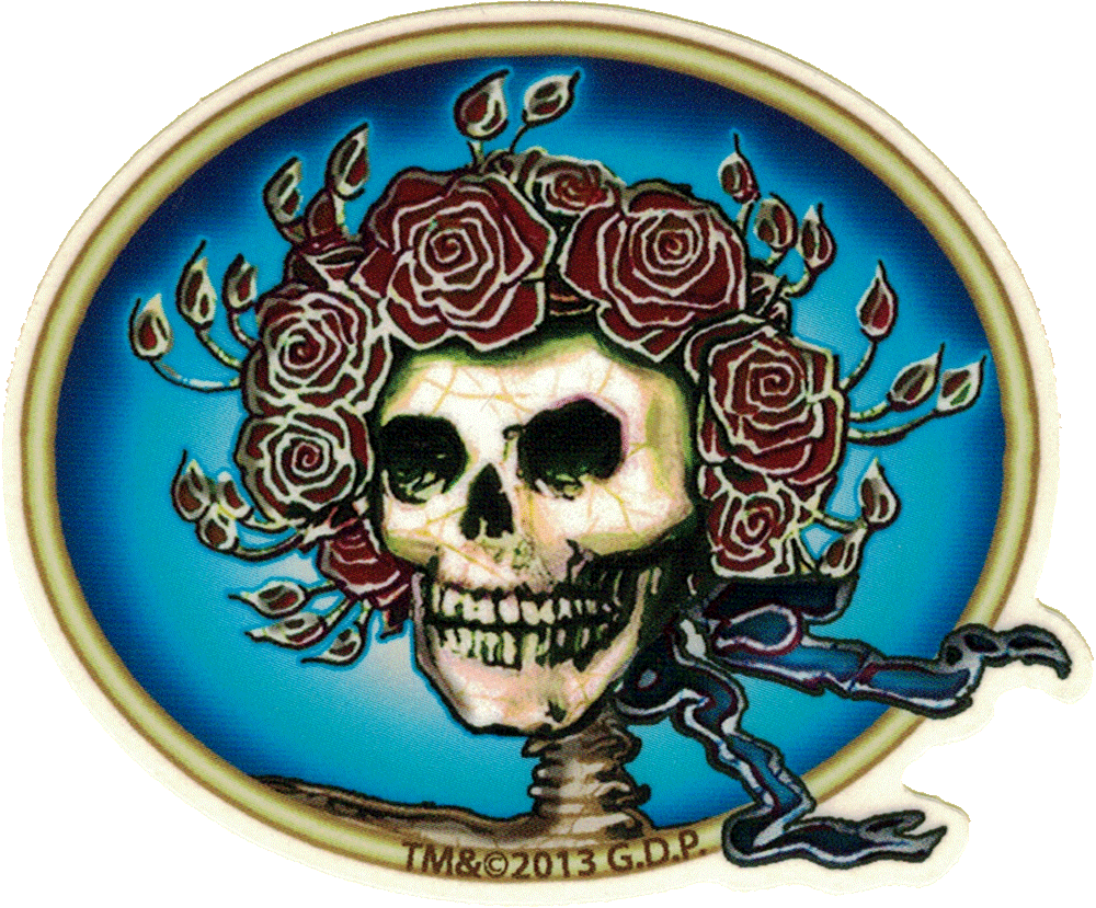 Grateful Dead Skull & Roses - Grateful Dead Skull And Roses Clipart (1000x829), Png Download