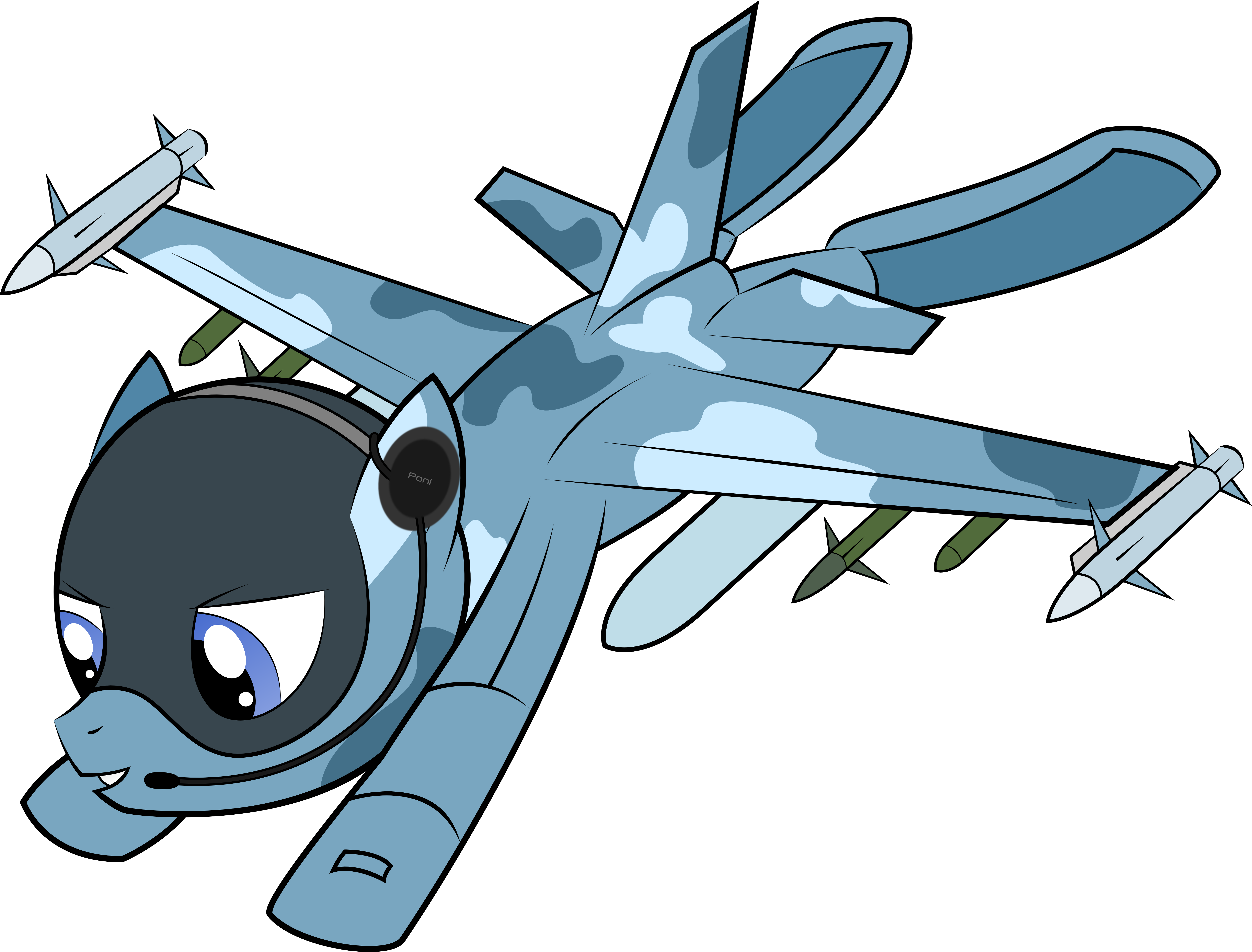Artist Jh - Airplane Pony Clipart (1280x973), Png Download