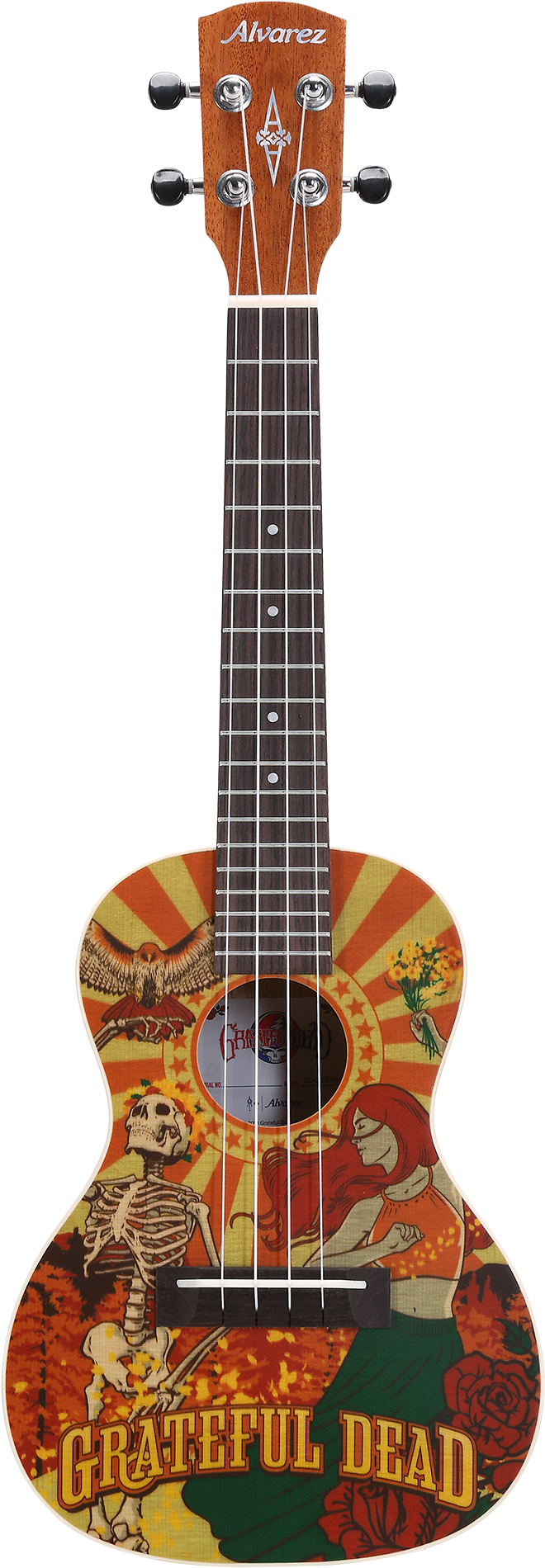 The Alvarez Grateful Dead - Daisy Rock Guitar Blue Clipart (1840x2000), Png Download