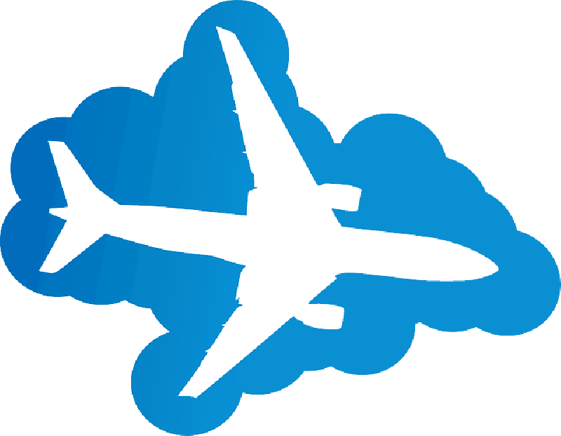 Airplane Outline Image Page 19 Images - Plane In The Sky Clipart (800x621), Png Download